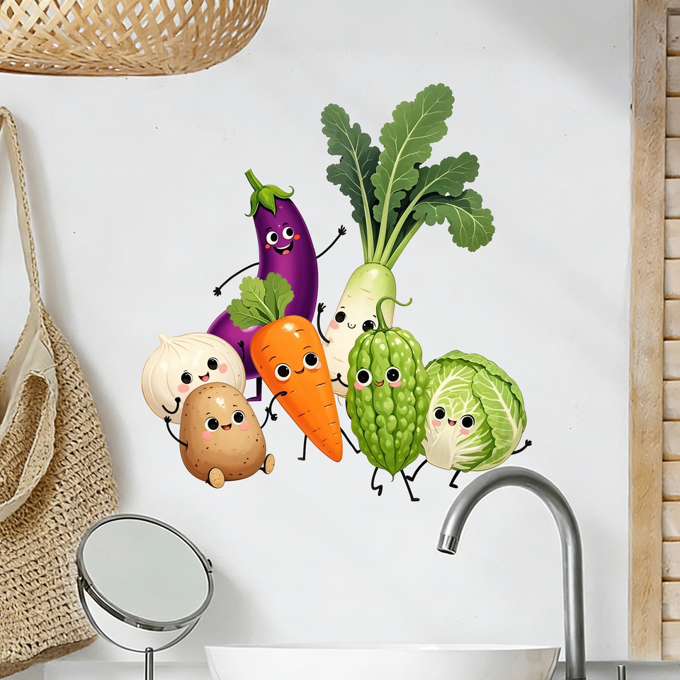 Emotionally Expressive Vegetab - огляд і ціна Pvc Panel Background